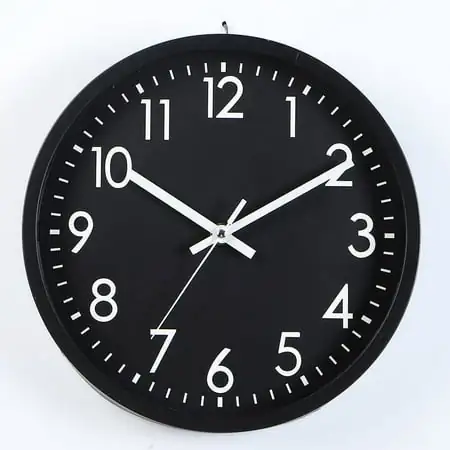 Wall Clock, Modern Wall Clocks Battery Operated, 10 Inch Simpel Silent Non Ticking Clock Decorative