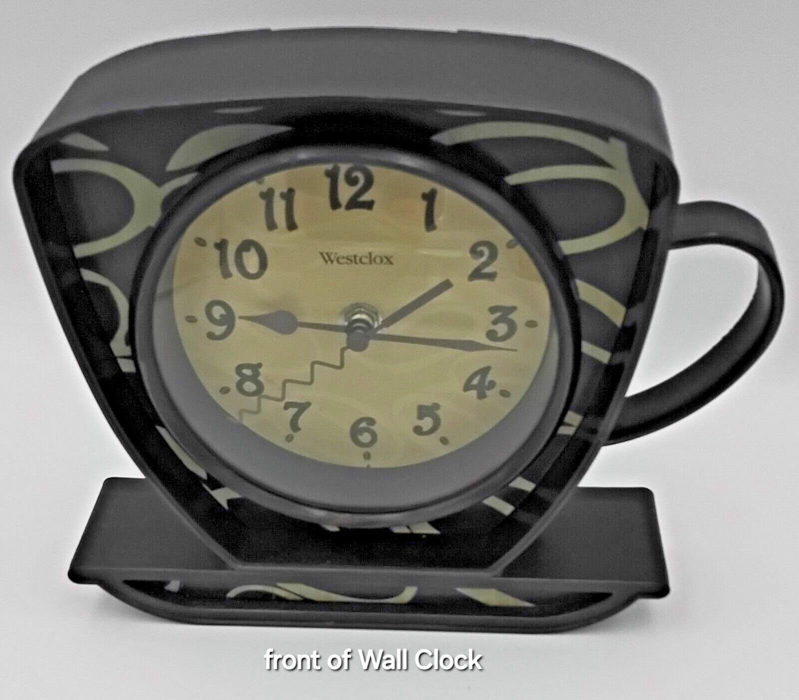 Westclox Wall Coffee Mug Clock