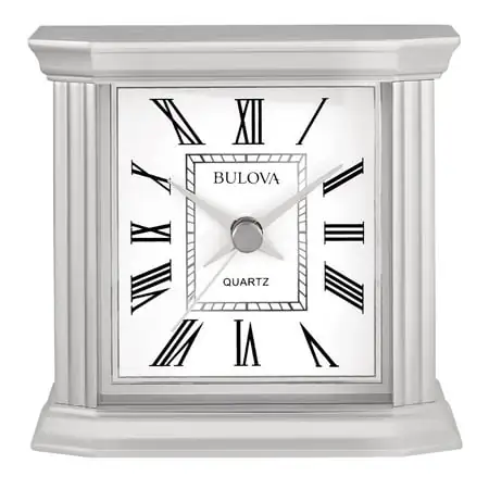 Wilton Petite Table Clock by Bulova photo Wilton Petite Table Clock by Bulova photo