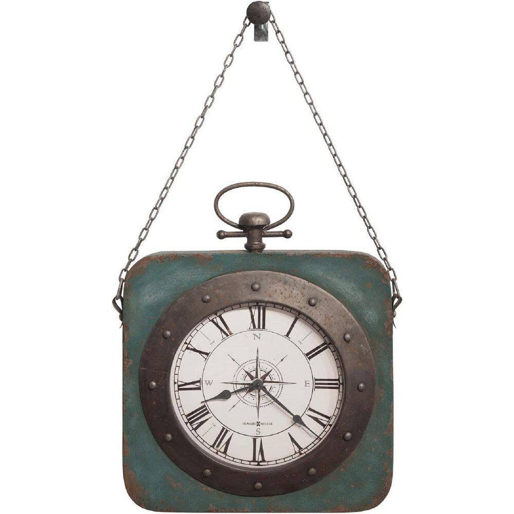 Windrose Blue Wall Clock