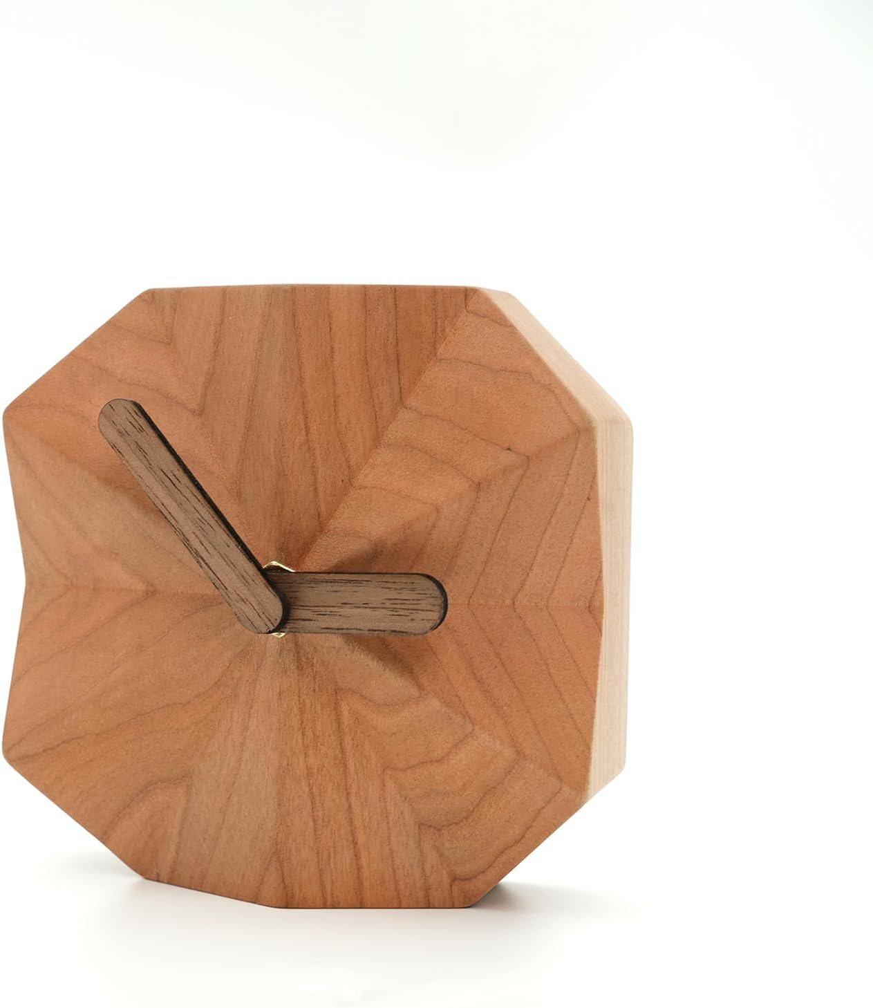 Wooden Desktop Clock Minimalist & Creative Design Home Office Decoration Gift