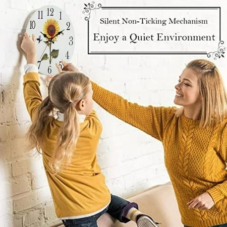 ZiSUGP 16” Large Digital Wall Clock with Remote Control - Adjustable Dimmer, 7 Color Night Lights, Big LED Clock with Indoor Temperature, Date, Auto DST, 12/24Hour, Wall Mount/Foldable Stand