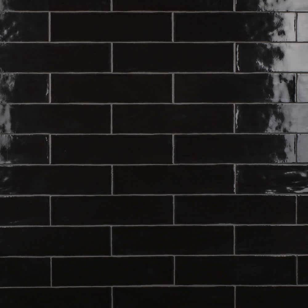 Chester Nero 3 in. x 12 in. Ceramic Wall Tile (5.72 sq....