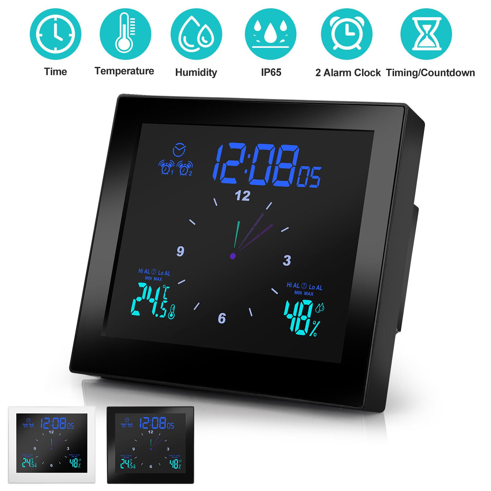 Best Calendar Temperature Humidity Desk Alarm Clocks