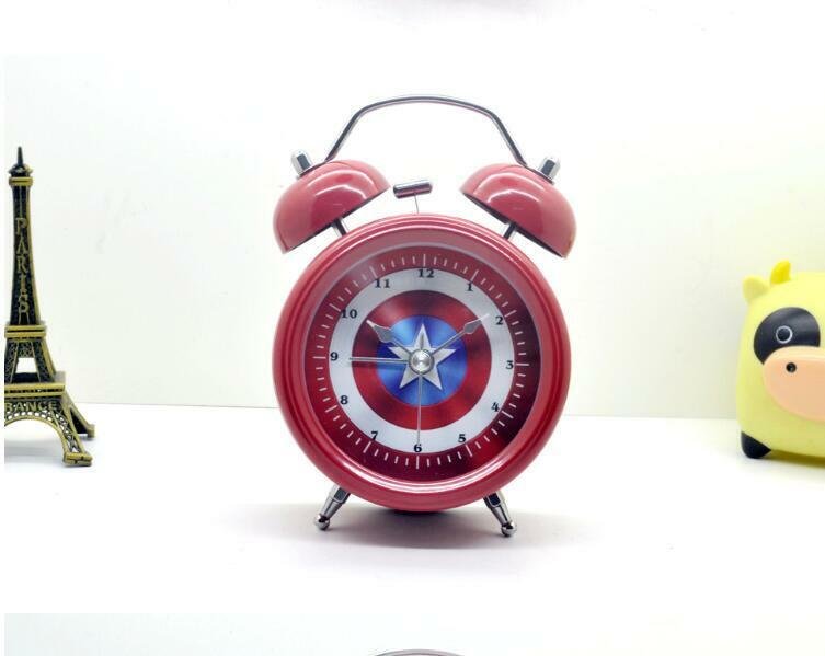 New Lovely Vintage Metal Wind Up Twin Double Bell Desk Table Alarm Clock