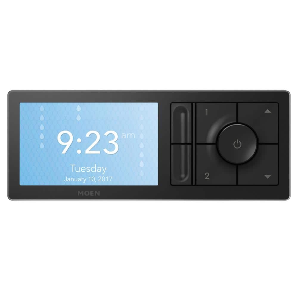 Smart Shower 2-Outlet Digital Shower Controller in Matte Black