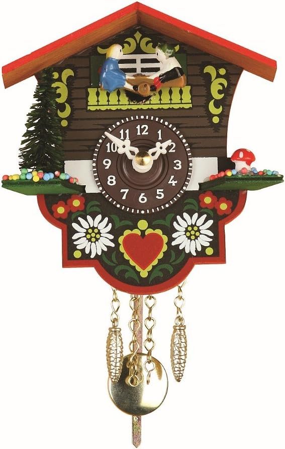 Best Black Forest Swinging Girl Chalet Wall Clocks