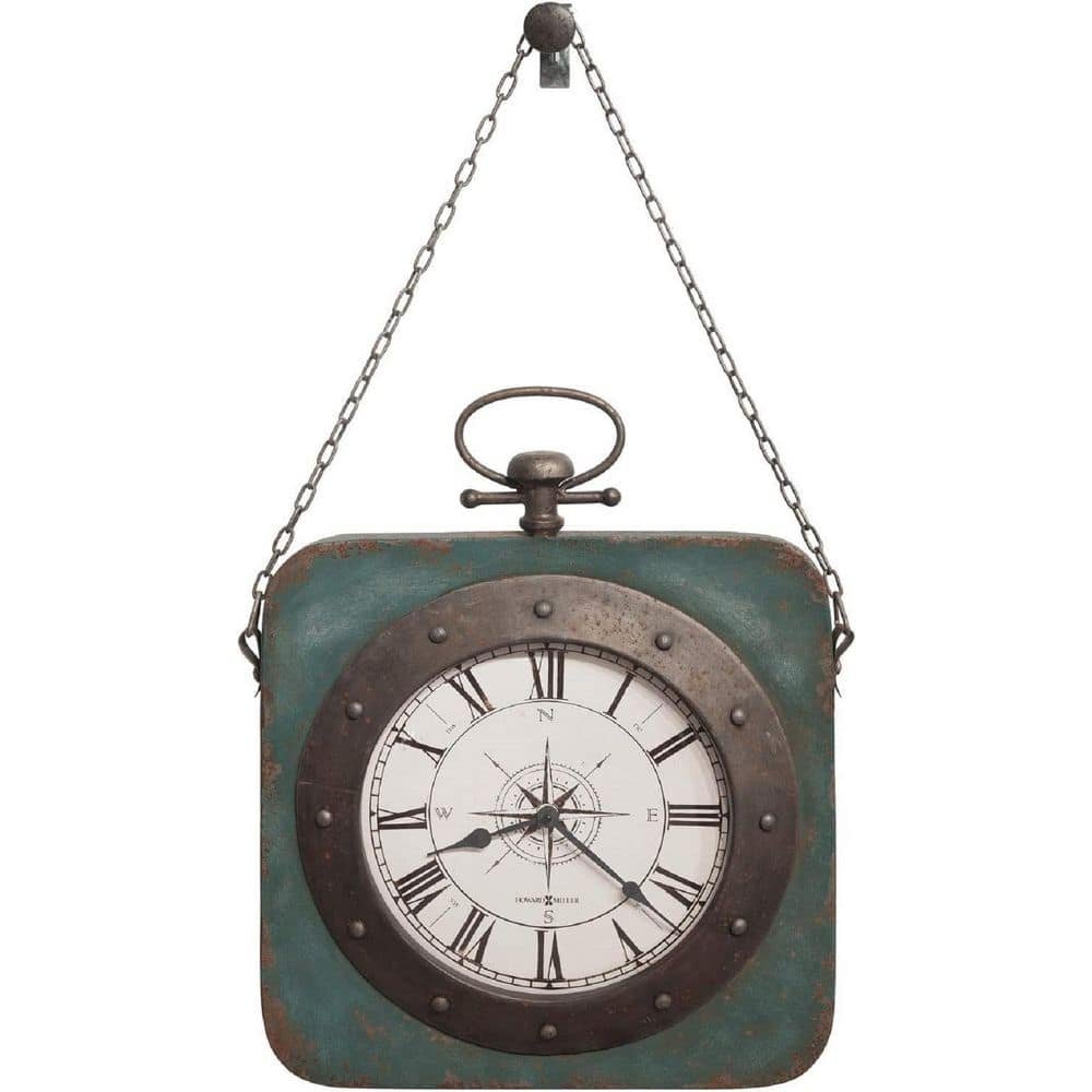 Windrose Blue Wall Clock