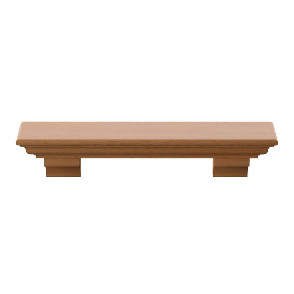 48 in. Traditional Boardwalk Birch Cap-Shelf Mantel