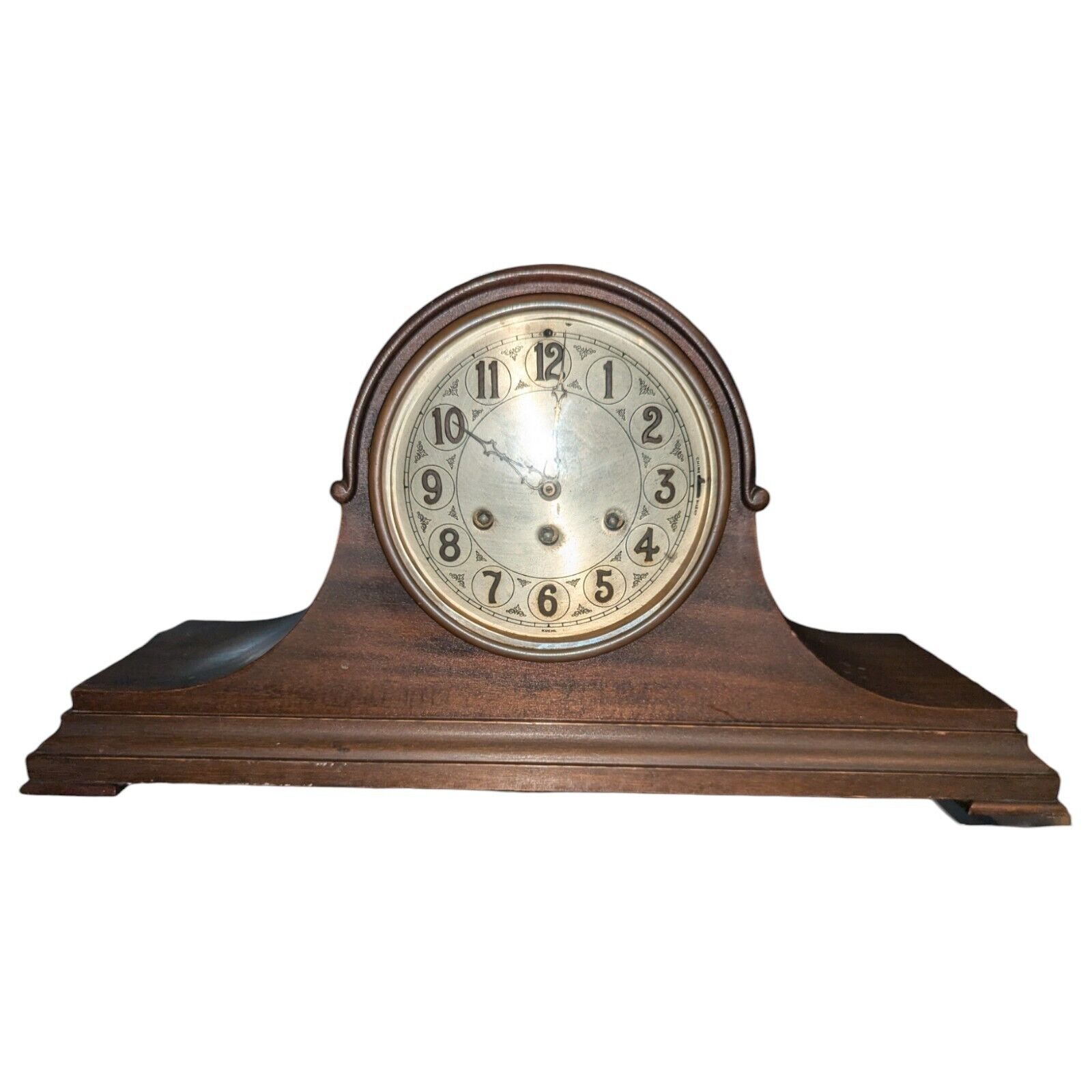 ✨ Antique Kuehl Herschede Mantel Key Clock Mechanical Pendulum Westminster Chime