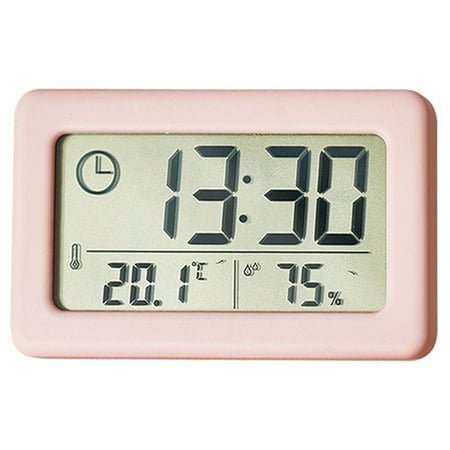 Atomic Clock with Outdoor and Indoor Temperature - Self-Setting Alarm Day Digital Clock Large Dispaly, Operated Wall Clocks or Desk Clocks for Bedroom,Livingroom,Office,,red,G188550