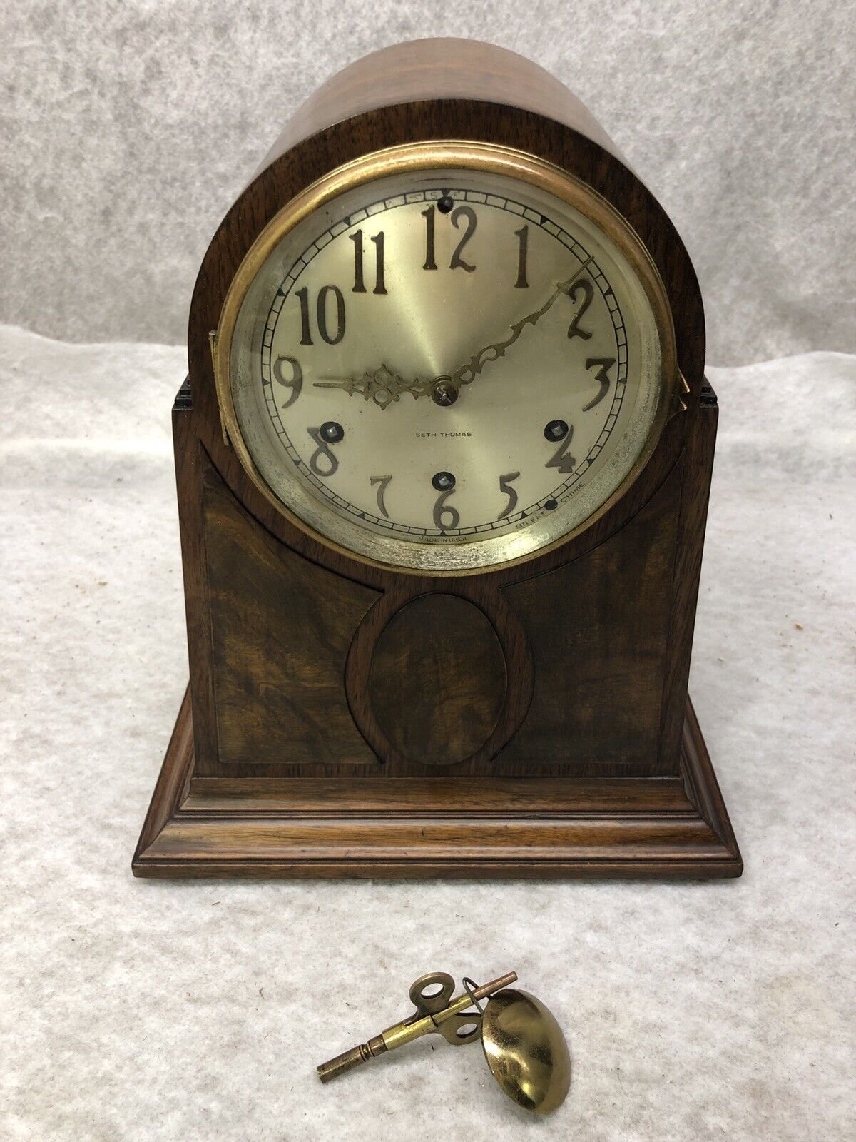 BEAUTIFUL ANTIQUE SETH THOMAS WESTMINSTER CHIME MANTEL MANTLE CLOCK NO. 100 1928