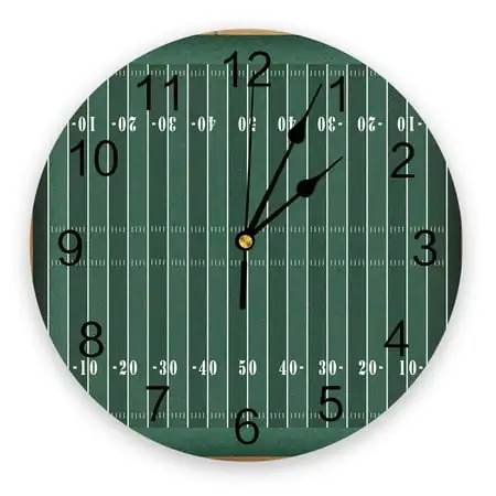 Blackboard Soccer Football American Creative Wall Clock For Home Office Decoration Living Room photo