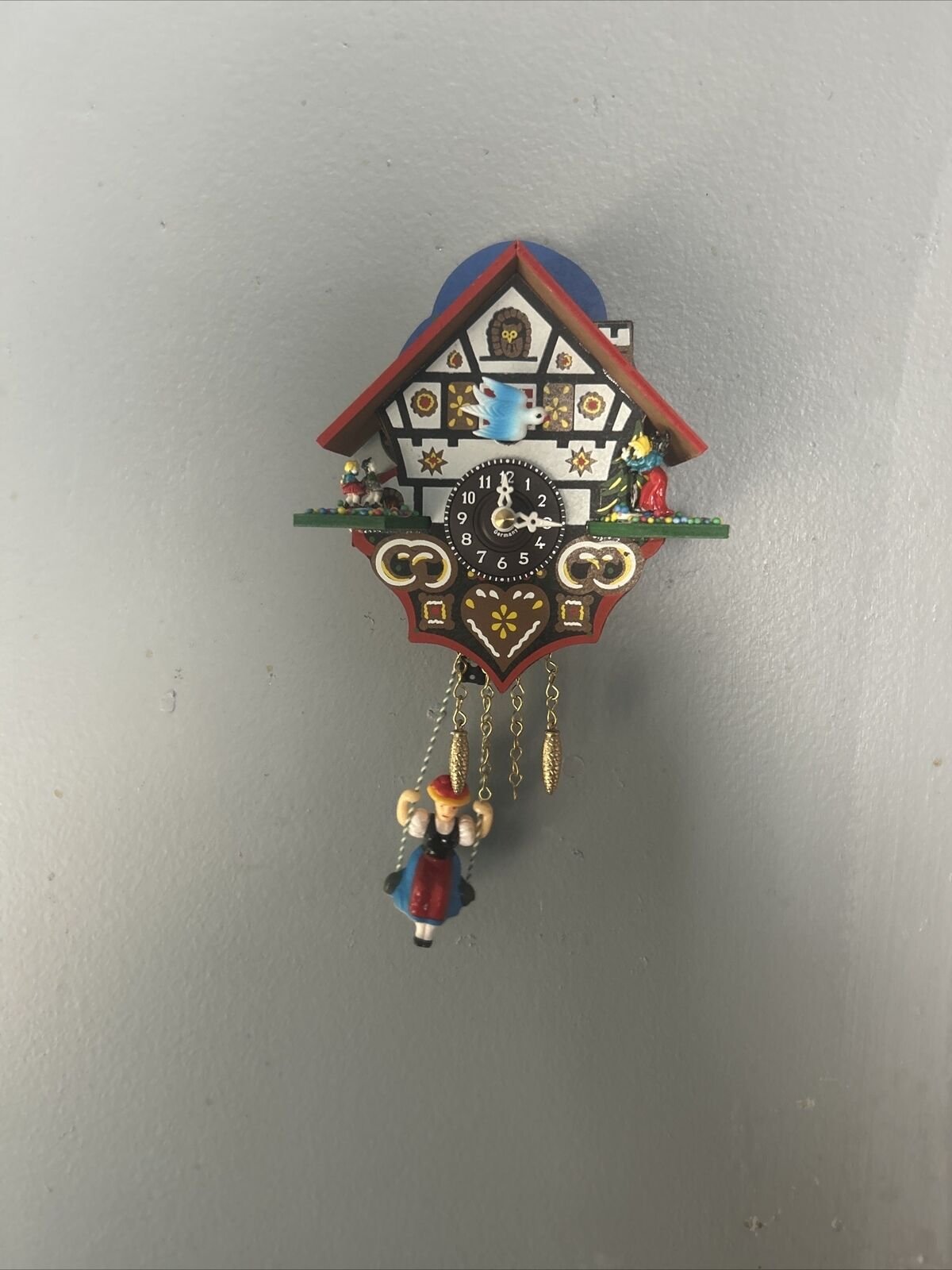 Black Forest Clock Black Forest House Germany Battery Operated Schwarzwalduhr