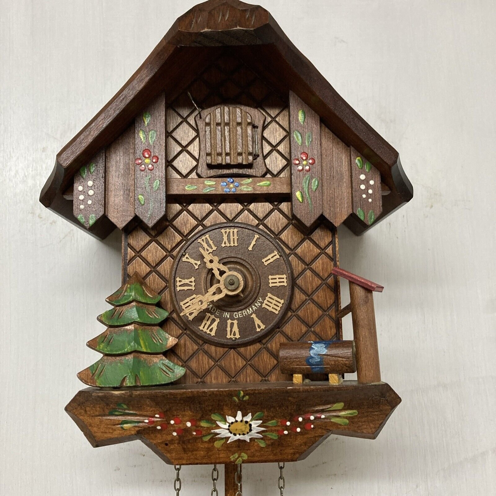 Black Forest Cuckoo Clock-Chalet Style West German- Working Great