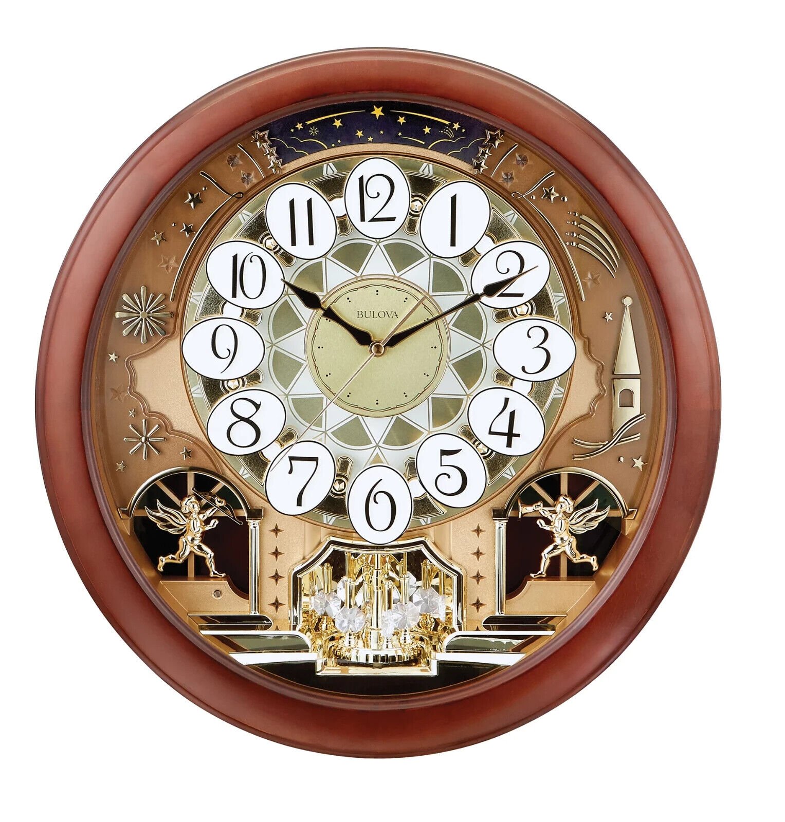 Bulova C4901 Dancing Dial Wall Clock 18.4" by Bulova