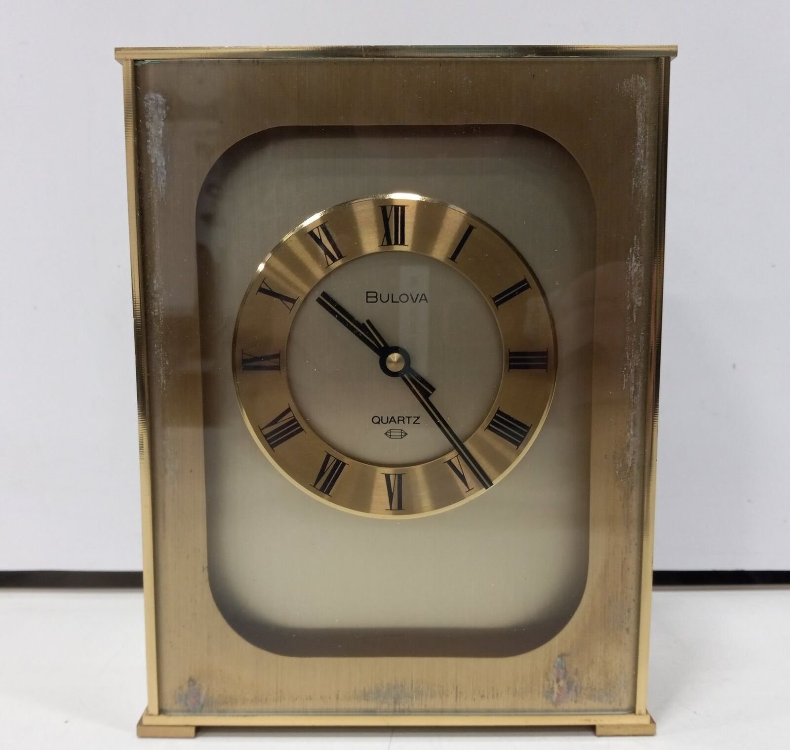 Bulova Quartz Roman Numeral Mantle Clock