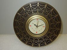 BULOVA TABLE- ALARM CLOCK FRANK LLOYD WRIGHT "BLOSSOM HOUSE" TABLE CLOCK B7763