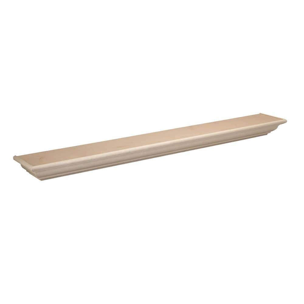Chelsea 3.75 in. x 60 in. Aspen Cap-Shelf Decorative Mantel