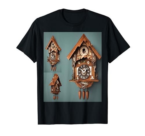 Classic Cuckoo Clock Vintage Time Graphic T-Shirt