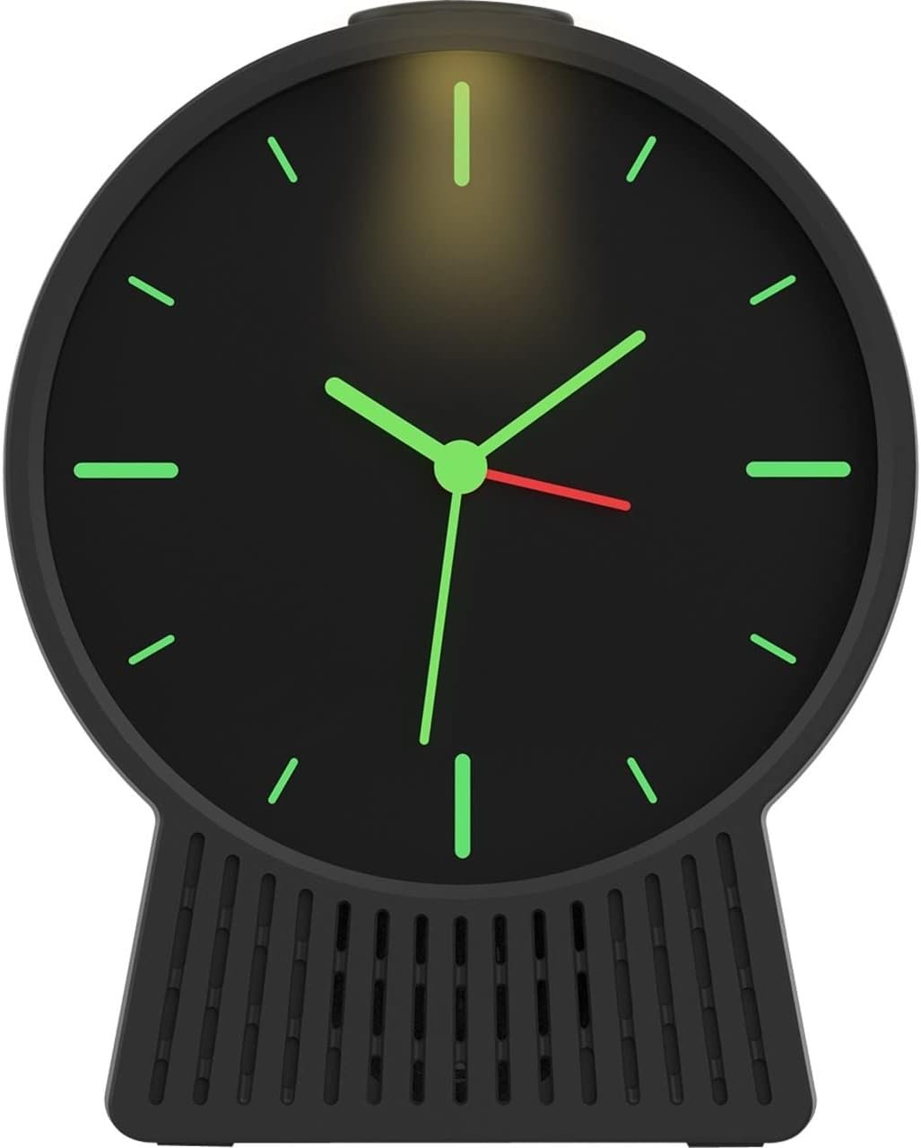 Core Innovations Retro Style Alarm Bluetooth Speaker Table Clock, Black