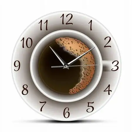 Cup of Coffee with Foam Decorative Silent Wall Clock Kitchen Decor Coffee Shop Wall Timepiece Cafe Style Wall Cup of Coffee with Foam Decorative Silent Wall Clock Kitchen Decor Coffee Shop Wall Timepiece Cafe