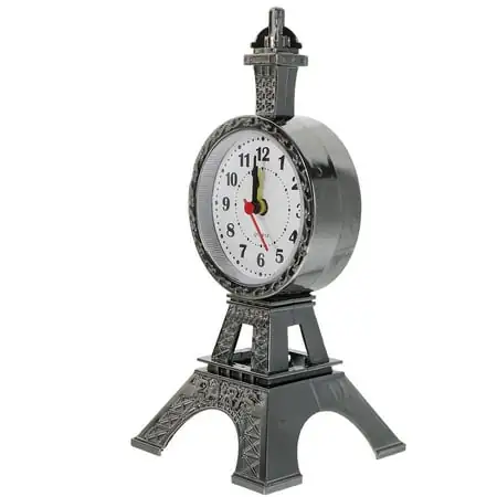 Desk Alarm Clock Eiffel Tower Bedside Clock Tabletop Vintage Style Alarm Clock Desk Alarm Clock Eiffel Tower Bedside Clock Tabletop Vintage Style Alarm Clock alternate image nine