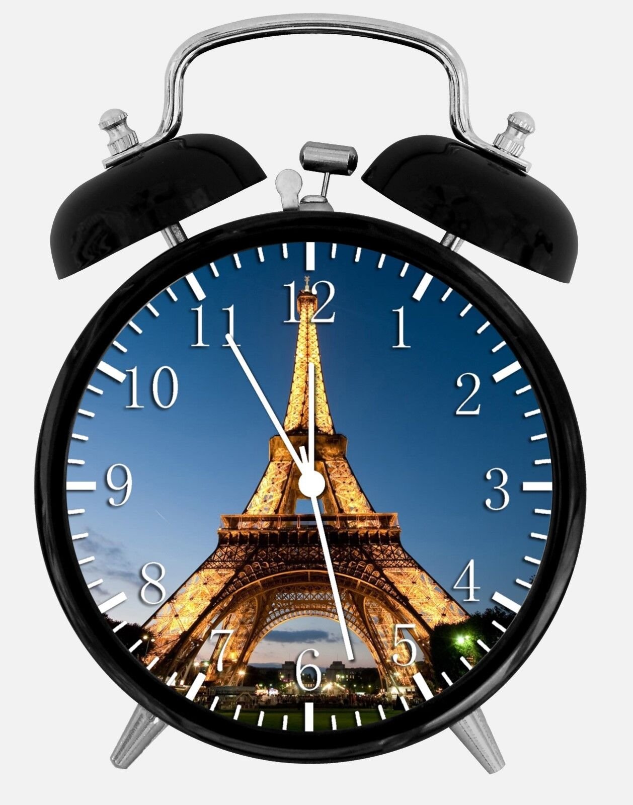 Eiffel Tower Alarm Desk Clock 3.75" Home or Office Decor W398 Nice For Gift