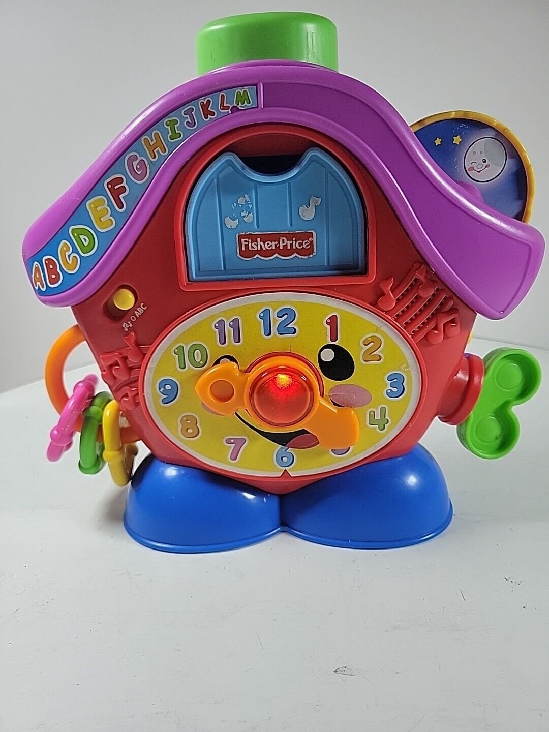 Fisher-Price Laugh & Learn PEEK-A-BOO CUCKOO R7153 Teaching Clock - ABCs, Music
