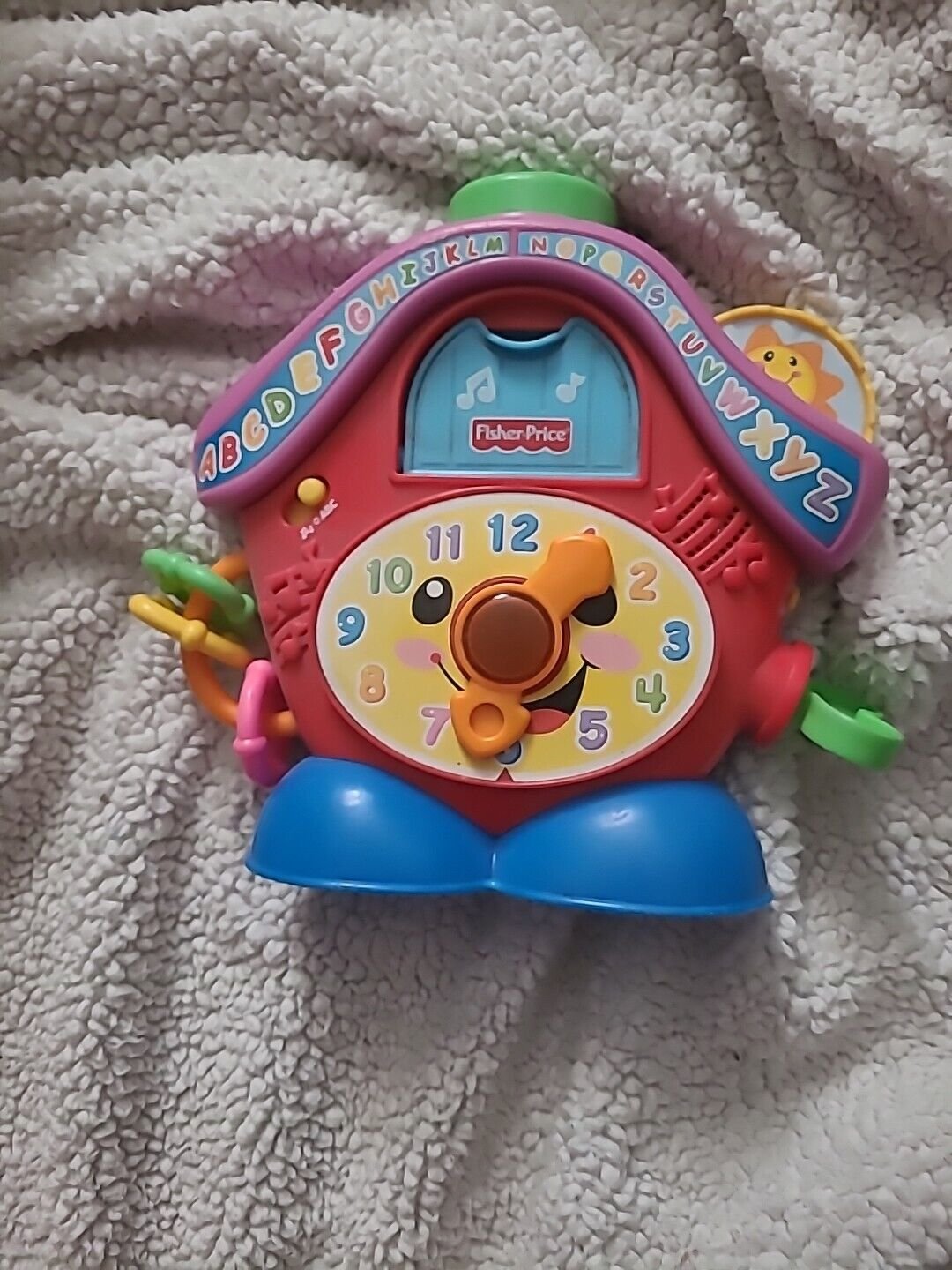 Fisher Price Laugh & Learn Peek-A-Boo Cuckoo Clock Lightup Musical. Tested