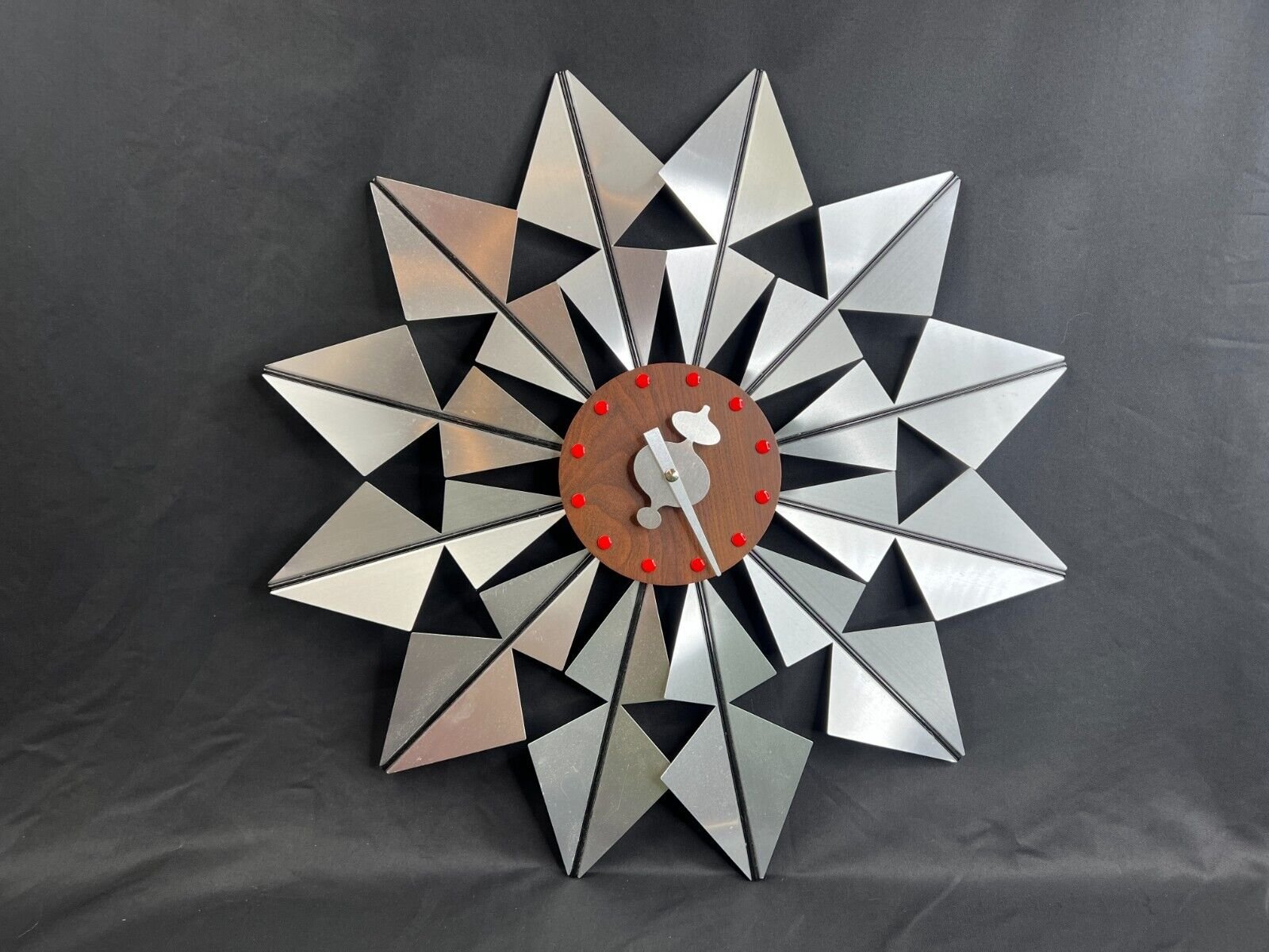 George Nelson Flock Of Butterflies Wall Clock Vitra MCM VTG Remake Working