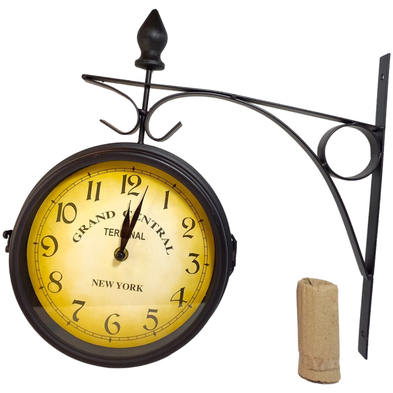 Grand Central Terminal New York Clock Double-sided Hanging Metal Works Tested