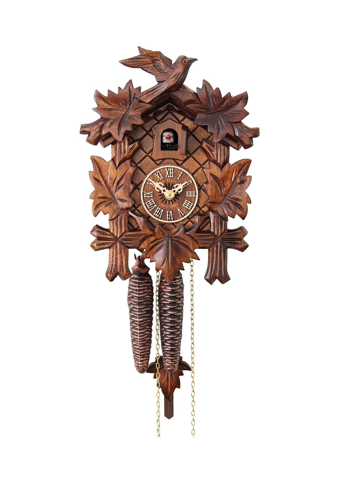 HerrZeit by Adolf Herr Cuckoo Clock - The Traditional Vine Leaves AH 80/1