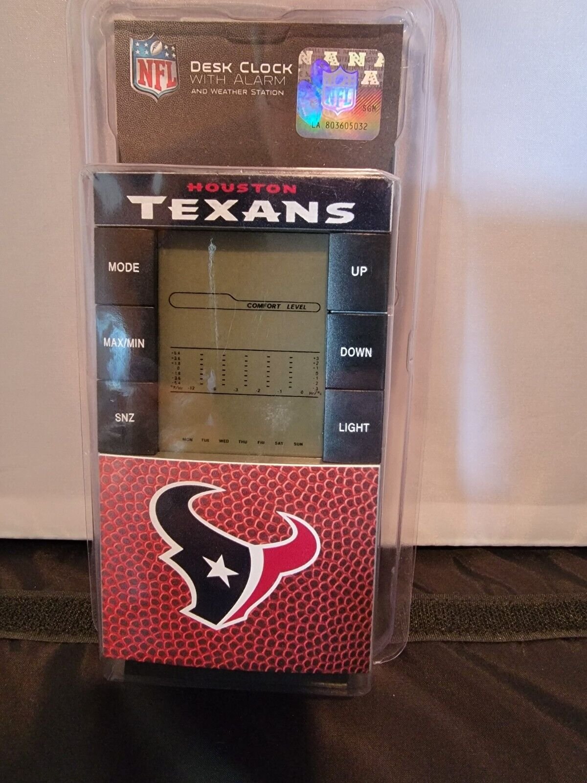 Houston Texans Home Office Desk Clock
