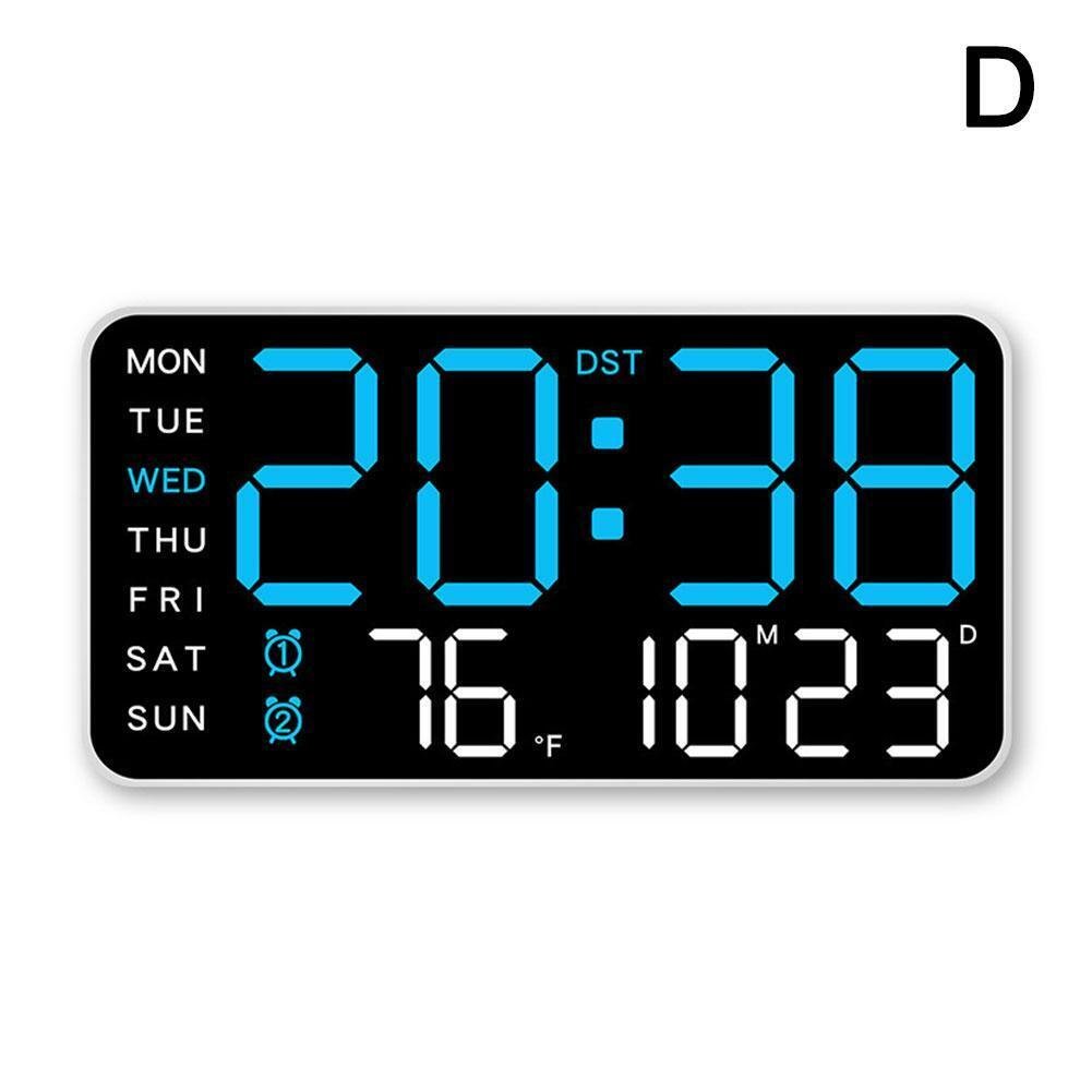 Large Digital Wall Clock Week Date Temperature Display Table LED Alarm CloฅGIFT