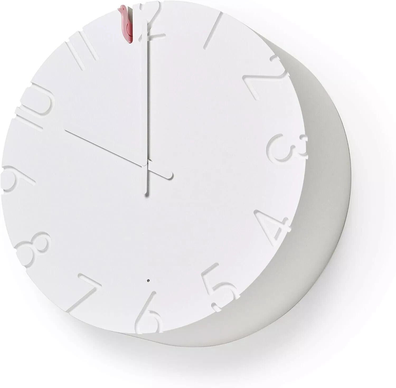 Lemnos Wall Clock Carved Cucu Cuckoo Clock White 13.7 Japan