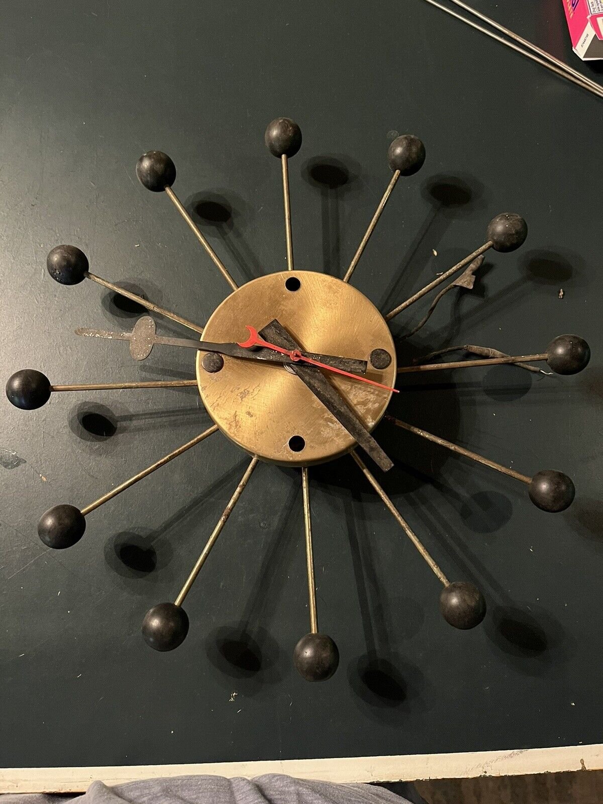 Mcm Original Ball Clock George Nelson? Mid Century Modern