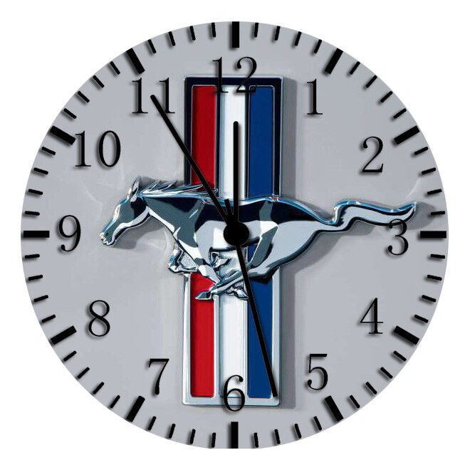 Mustang Frameless Borderless Wall Clock Nice For Gifts or Decor W191