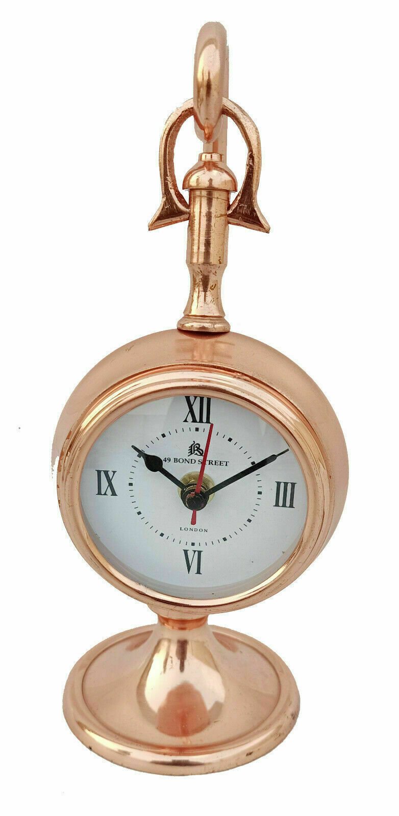 Nautical Antique Brass Table Clock, Desk Clock Attractive Look Hanging Table top