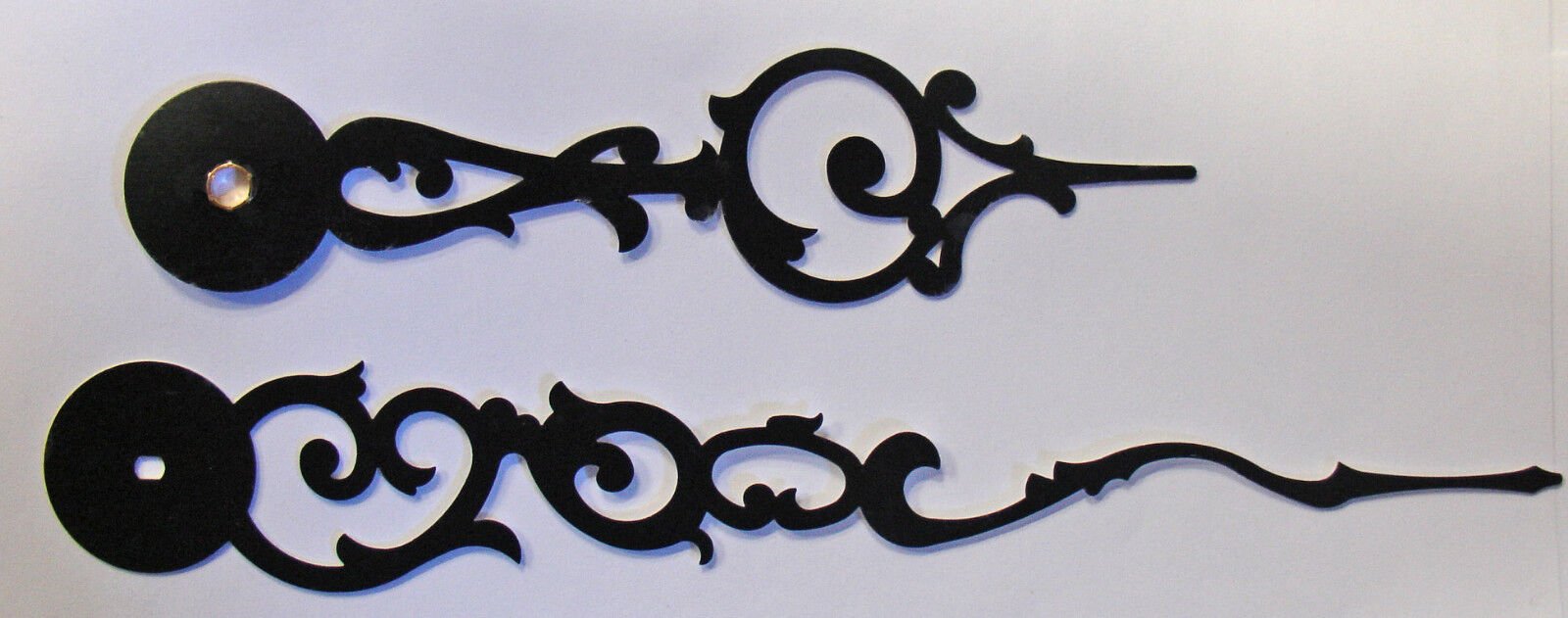 New 7-3/4" Extra Fancy Large Black Clock Hands - DIY - Make a Clock! (H-144B)