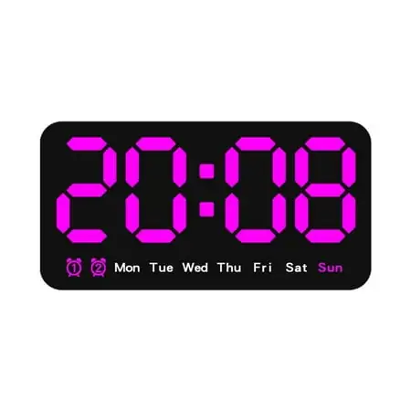 New DST 12 / 24 H Home Temperature Date Digital LED Clocks Display Table Clock Wall mounted