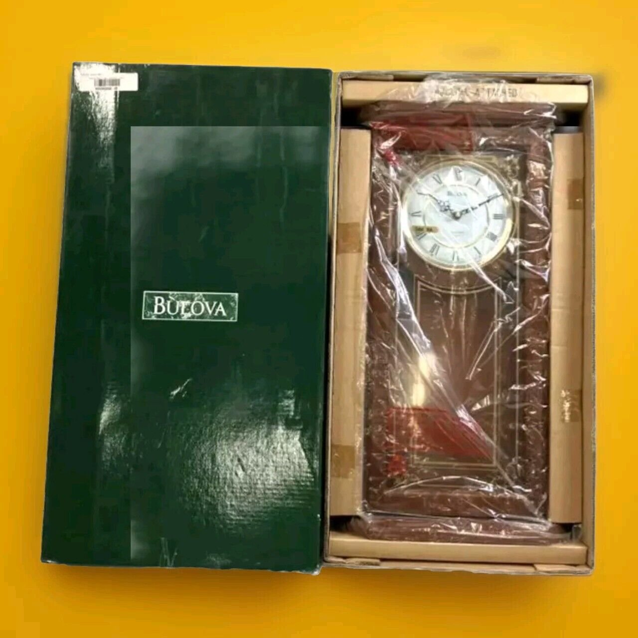 New Open Box Bulova Quartz C3375 Wall Chime Clock