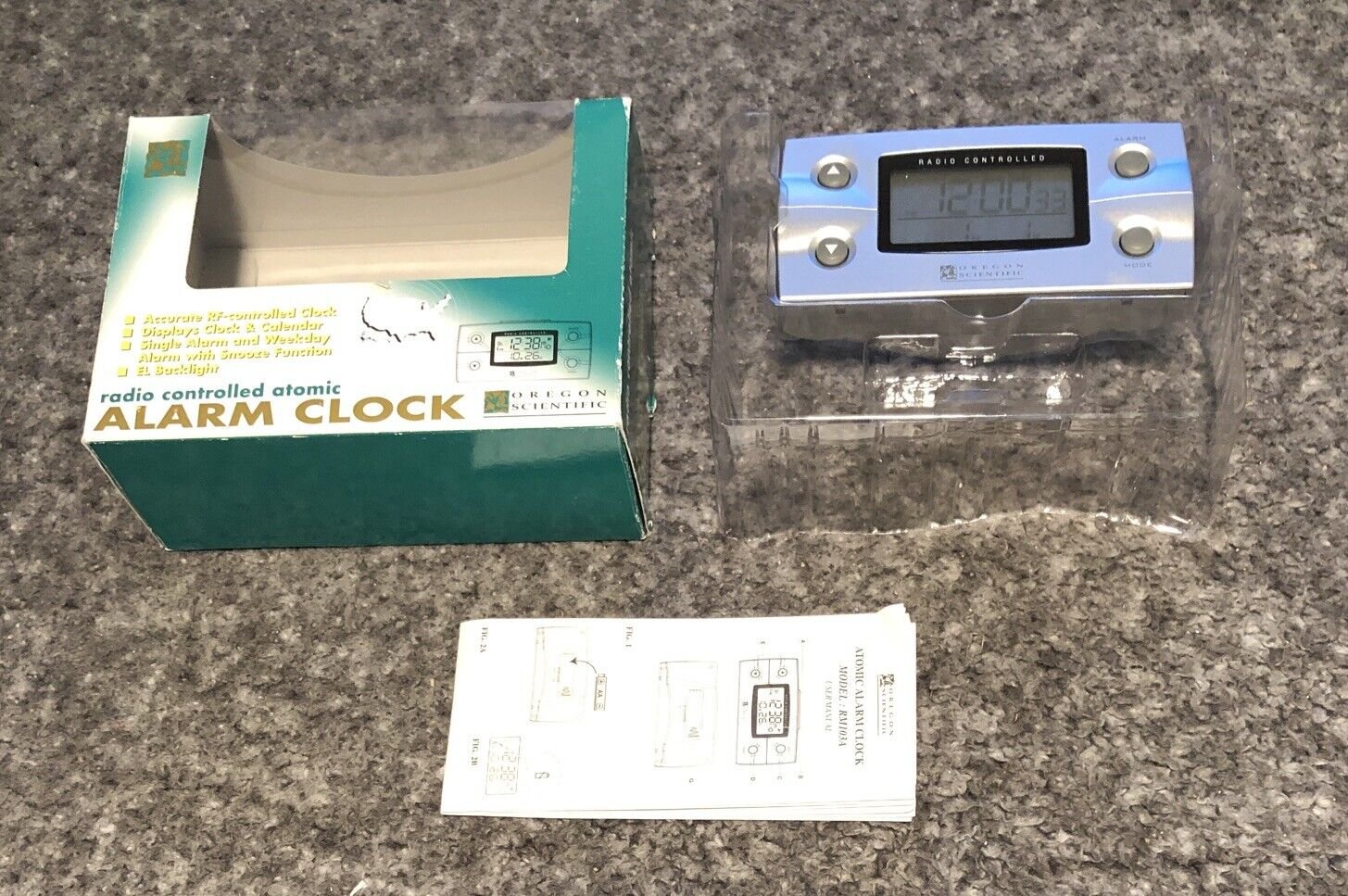 Oregon Scientific Radio Controlled Atomic World Travel Alarm Clock RM103A