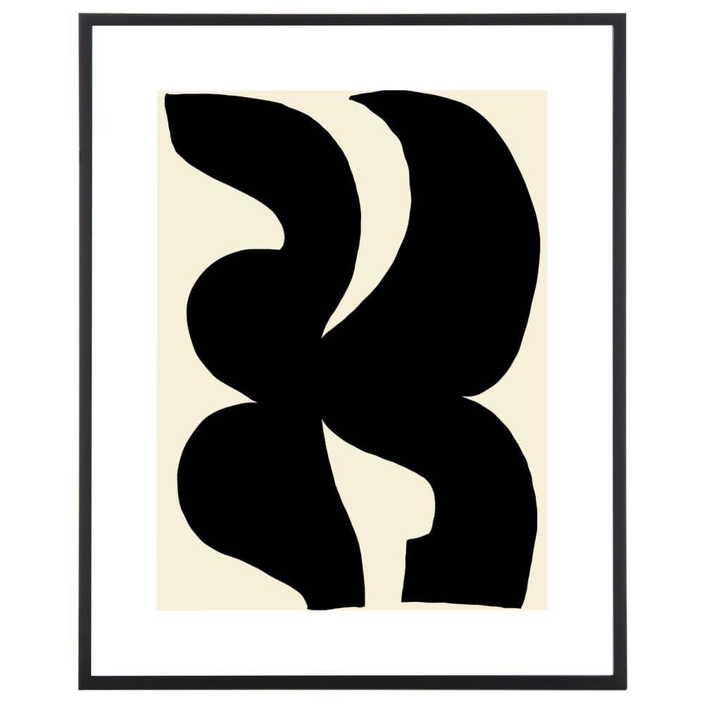 Poet'S Pen Framed Mixed Media Abstract Wall Art 4 in. x 27...