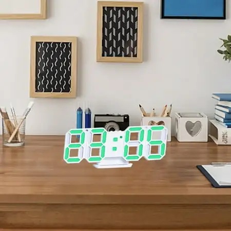 PRETXORVE Digital Alarm Clock Automatic Photosensitive Digital Clock 3 D Electronic Clock Multi photo PRETXORVE Digital Alarm Clock Automatic Photosensitive Digital Clock 3 D Electronic Clock Multi