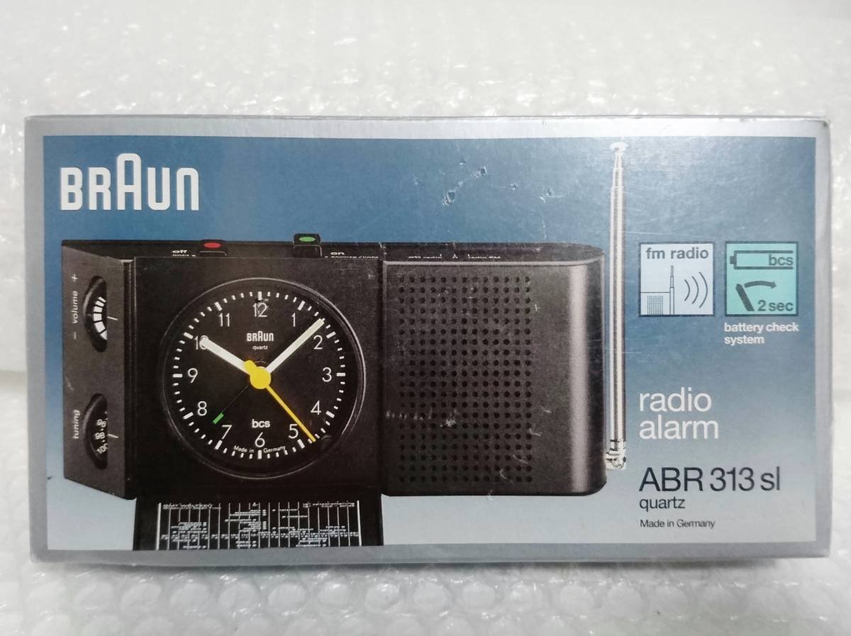 Radio Braun ABR313sl w/Alarm clock w/Box quarts Germany from Japan JP