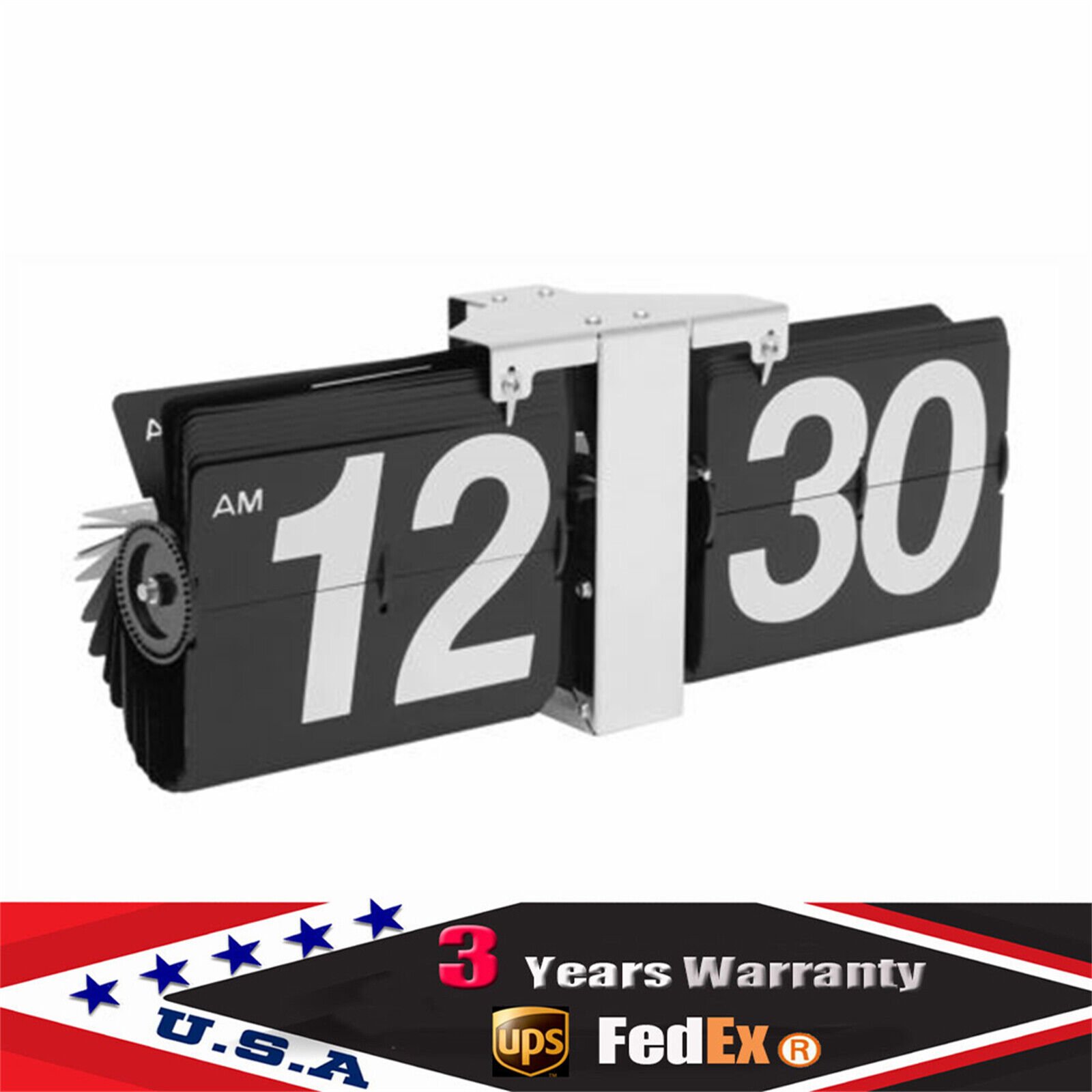 Retro Electrical Digital Flip Clock Flipping Out Wall and Tabletop Flip Clock US