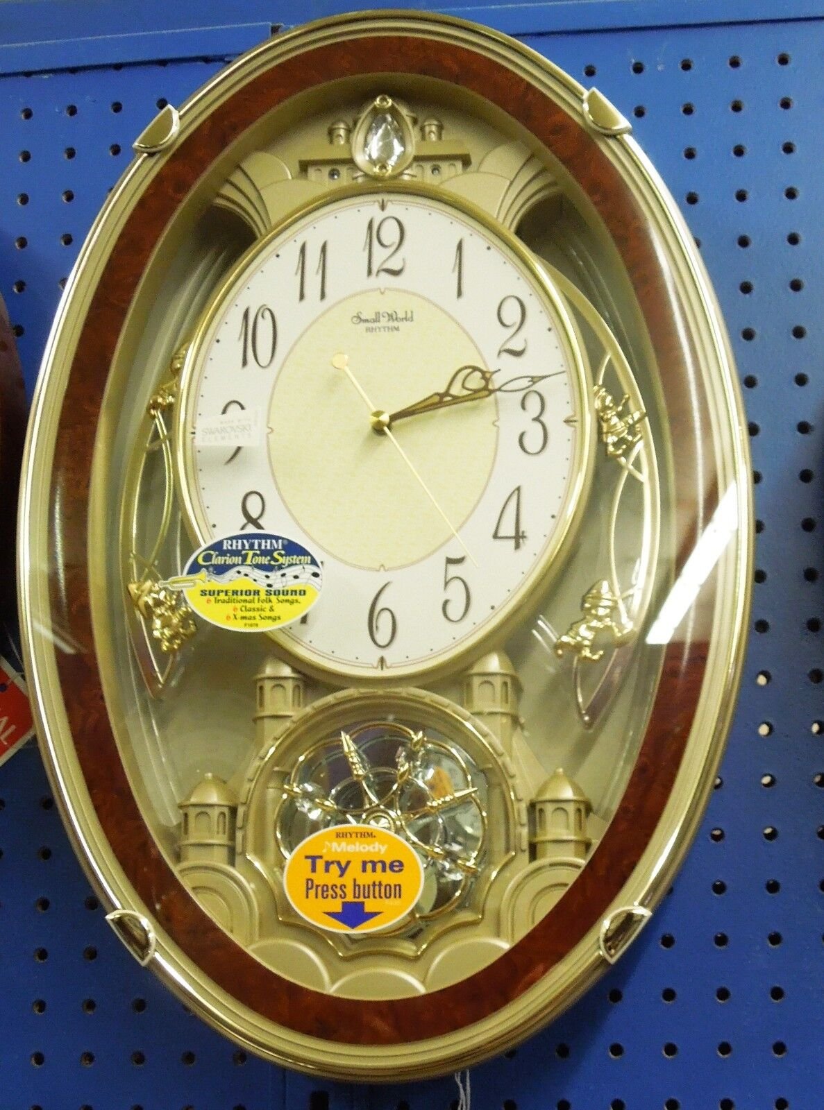 "RHYTHM" MUSICAL WALL CLOCK NEW - "ENCHANTMENT" 4MH830WD23