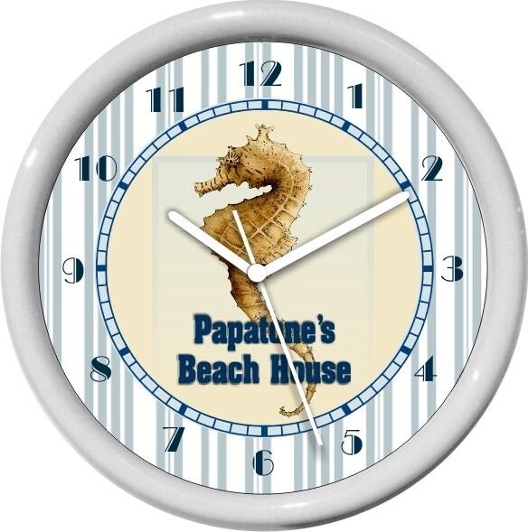 Sea Horse House Wall Clock Beach House Decor Gift