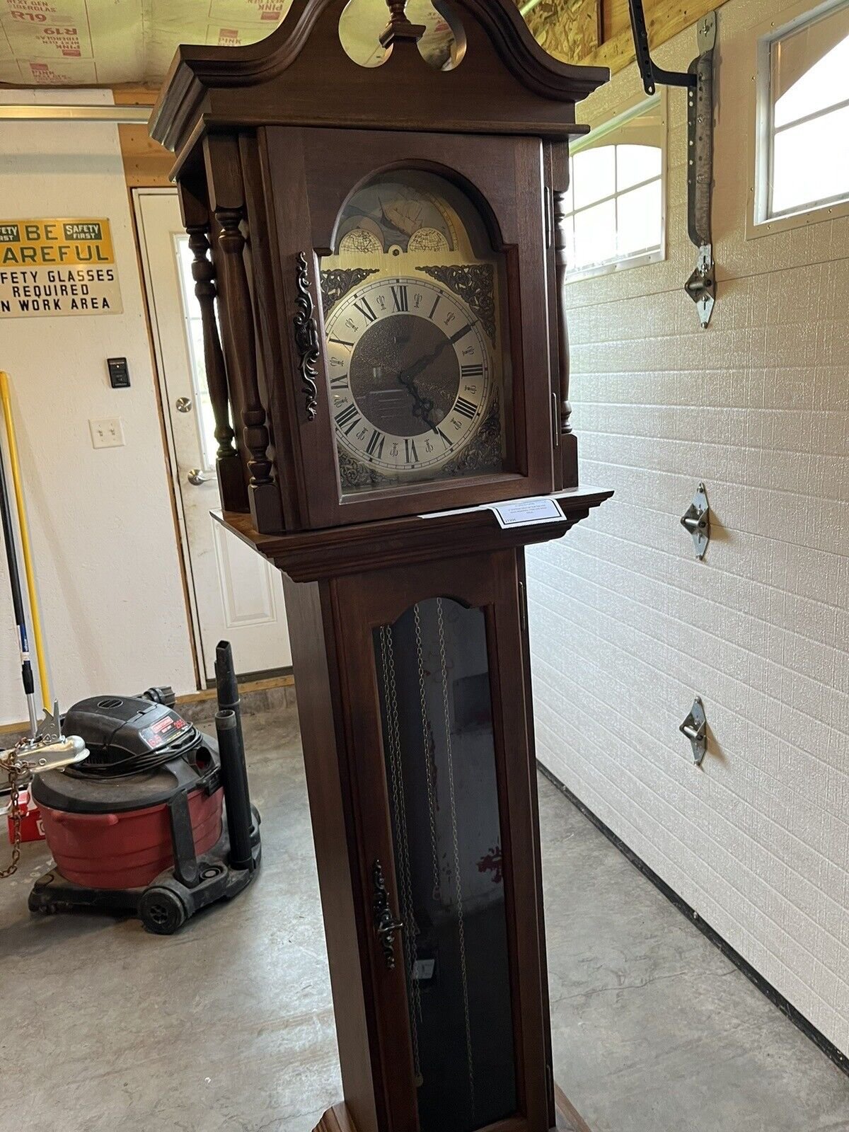 Stunning Emporer 451-050H Grandfather Clock by Hermle Black Forest See Photos!!